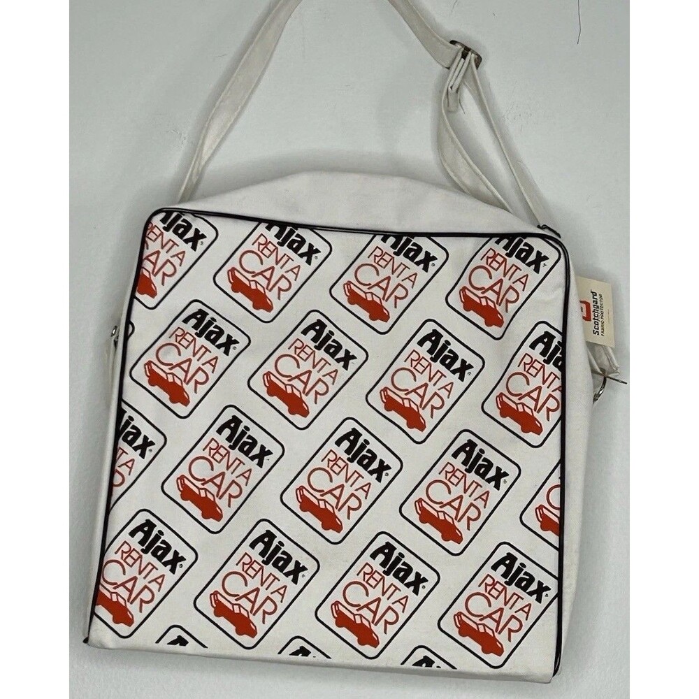 New Vintage Ajax Rental Car Flight Carry-on Canvas Tote Bag Shoulder Strap